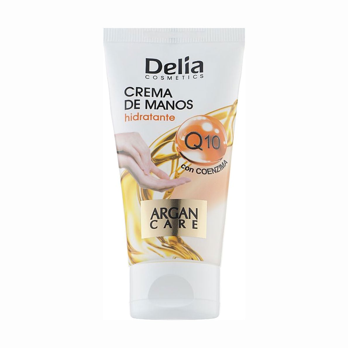 Зволожувальний крем для рук Delia Cosmetics Argan Care Q10 Hand Cream з олією аргани, 50 мл